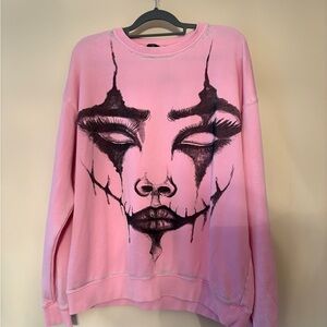 Current Mood Washed Oversized Dyed Sweatshirt Dolls Kill